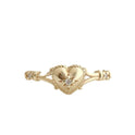 Simple Fashion Heart-shaped Women's Gold-plated Ring