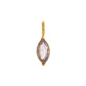 December Birthday Stone Drop-shaped Necklace