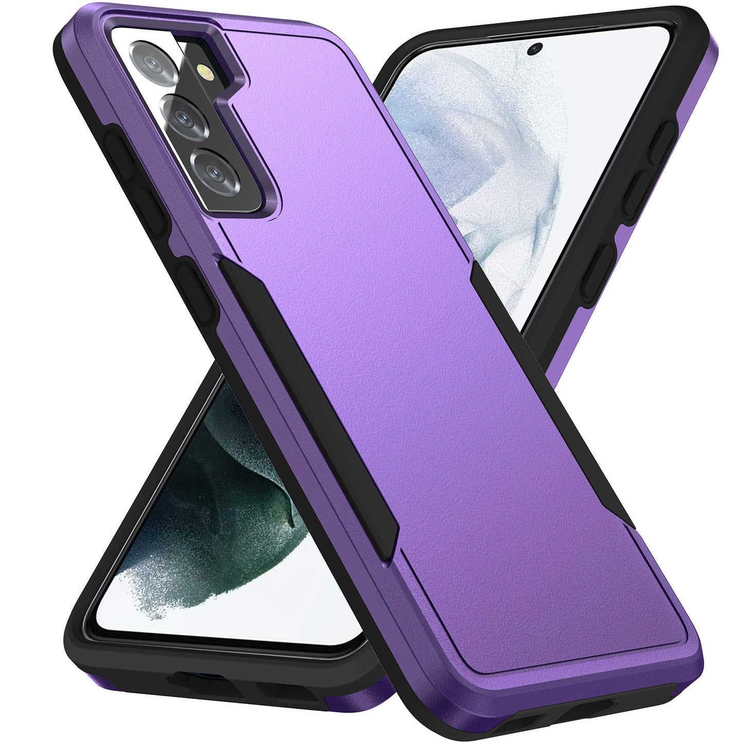 Flat Drop-resistant Contrast Color Protective Cover All-inclusive Phone Case