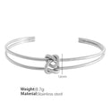 Fashion Geometry Pattern Titanium Steel Bracelet For Women