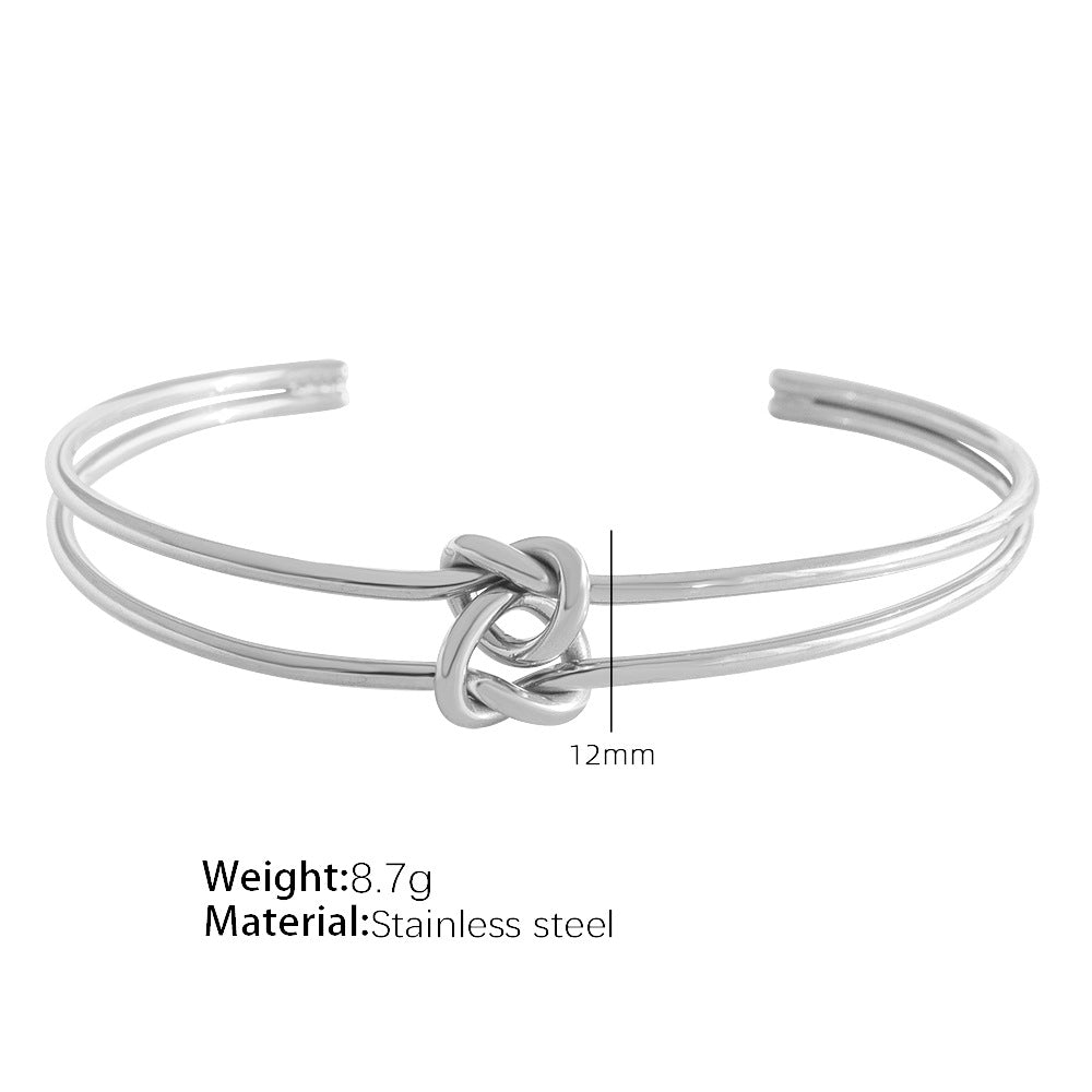 Fashion Geometry Pattern Titanium Steel Bracelet For Women