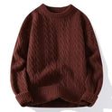 Men's Extra Thick Warm Pullover Round Neck Sweater