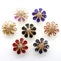 Creative Six-petal Large Rhinestone Flower Alloy Buckle Accessories