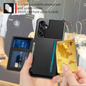 Card-inserting Leather Case Phone Protection Drop-resistant