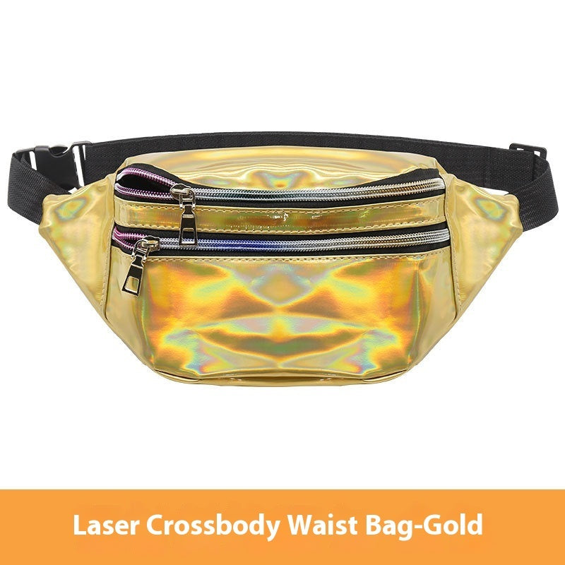 Outdoor Men's And Women's Waist Pack Sports Fitness 7 Color Laser