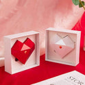 Simple Heart-shaped Diamond Surface Jewelry Storage Packaging Box