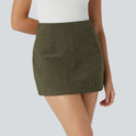 Women's European And American Corduroy A- Line Skirt