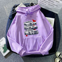 Fleece-lined Hoodie Sweater Unisex Wear Autumn Winter Couple Top Loose