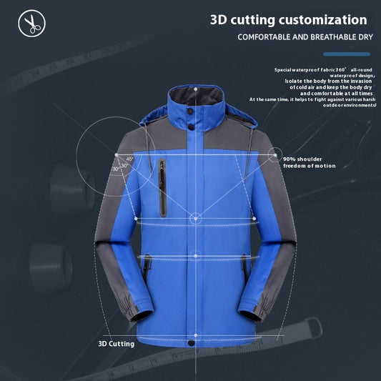 Shell Jacket Outdoor Windproof Waterproof Men And Women Same Coat