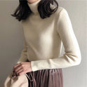 Women's Autumn Top Knitted Bottoming Shirt Turtleneck Sweater