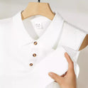 European And American Casual Lapel Short Sleeve