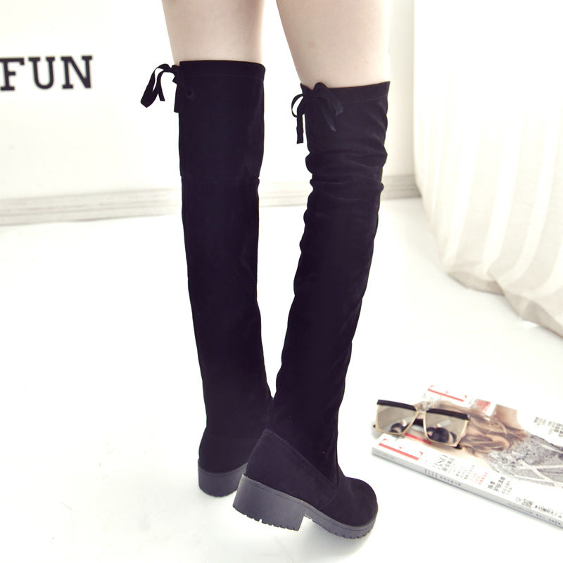 Women's Flat Elastic Overknee Long Boot Boots