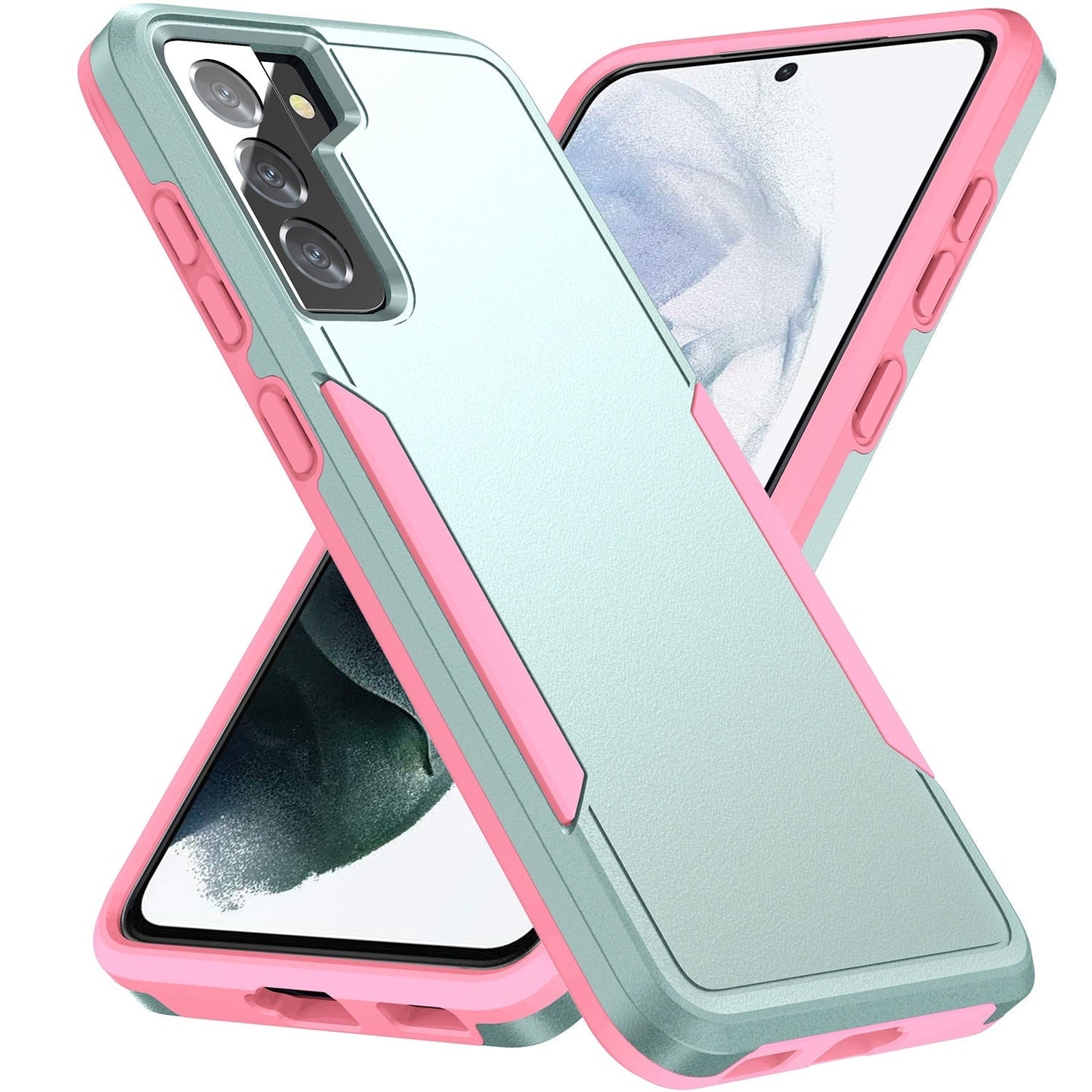 Flat Drop-resistant Contrast Color Protective Cover All-inclusive Phone Case