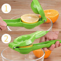 Kitchen Gadgets Colored Handle Manual Lemon Press Plastic Fruit Juicer