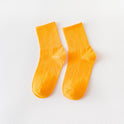 Candy Color Long Tube Cute Student Socks Casual