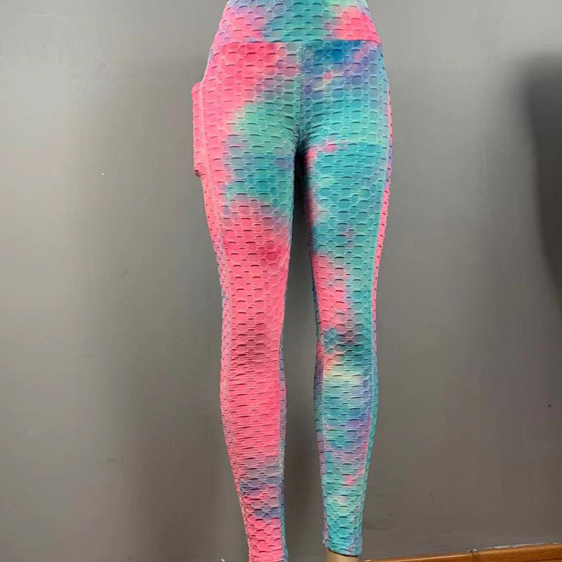 Women's Fashionable Simple Tie-dye Bubble Pocket Trousers