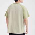 Striped Color Matching Short-sleeved T-shirt For Men