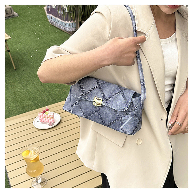 Fashion Shoulder Casual Simple Hand Carrying Baguette Bag