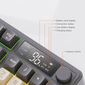 Wireless Bluetooth Dual-mode Russian Keyboard Display