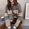 Design Sense Niche Round Neck Knitted Cardigan Top Coat