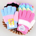 Half Fleece Children's Gloves Warm And Cute Candy Color