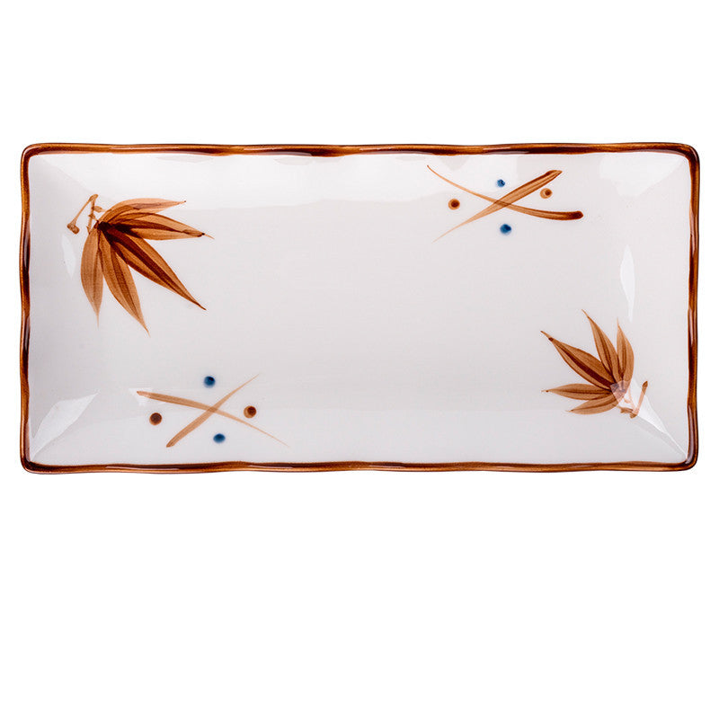 Japanese-style Dinner Plate, Household Ceramic Plate, Breakfast Plate, Tableware, Fish Plate, Sushi Plate