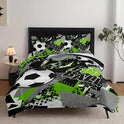 Fashion Down Quilt Cover Suit Football Printed Bedding Soft And Comfortable Suitable For Bedroom