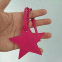 Leather Five-pointed Star Keychain Pendant Bag Ornament