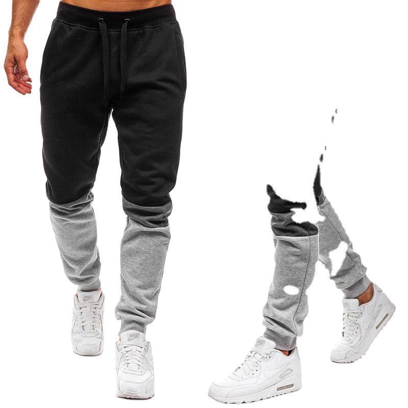 Fashion Stitching Design Sports Pants Men's Trend