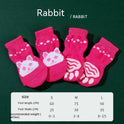 High Quality Non-slip Sole Socks Teddy Corgi Cat Supplies 4 Pack