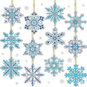 Diamond Painting, Acrylic Keychain Double-sided DIY Full Diamond Christmas Snowflake