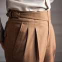 Spring And Autumn Men's High Waist Straight Retro Easy Matching Casual Suit Pants