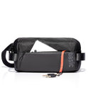 Zip Fastener Men's Bag Casual Versatile  Shoulder