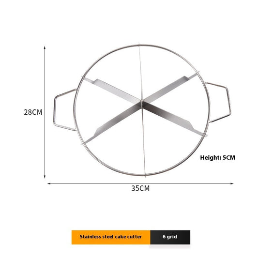 Stainless Steel Cake Cutter 8-inch Pizza Pancake 6-8 People Separator