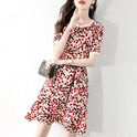 Polka Dot Mid-length Short-sleeved Women's Dress