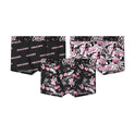 Black Pink Breathable Antibacterial Crotch Mid Waist Boxer Briefs Men