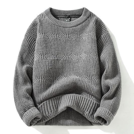 Autumn New Round Neck Pullover Base Autumn New Men's Sweater