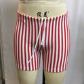 Summer Men's Striped Tight Shorts