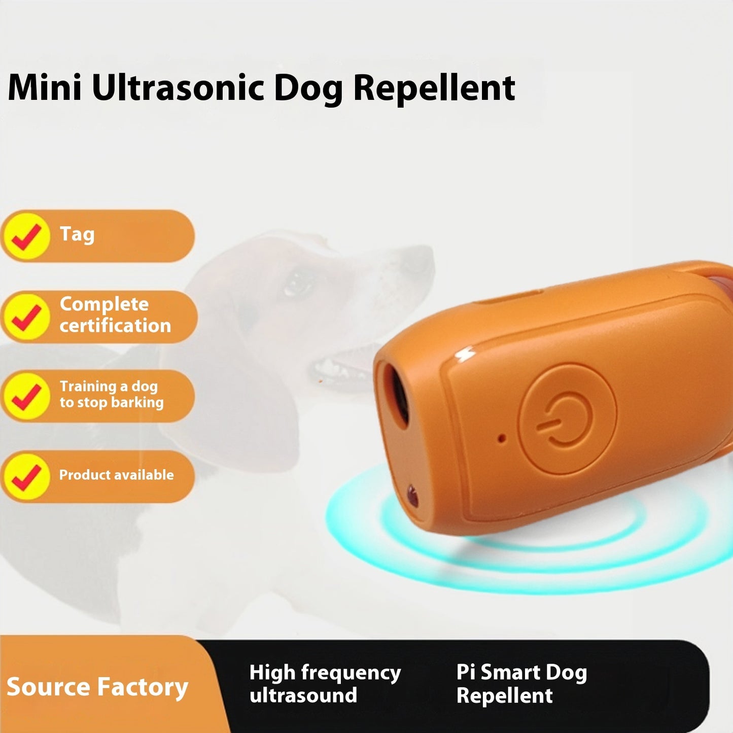 Tag Mini Ultrasonic Dog Dispeller Artifact