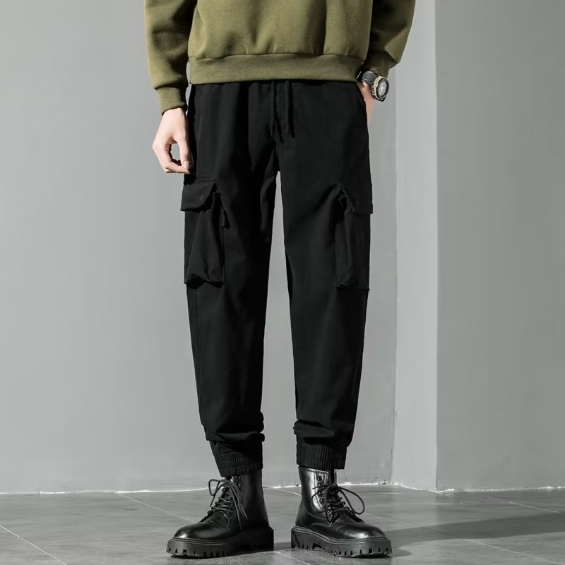 Military Style Loose Casual Jogger Pants Men's