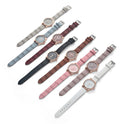 Women's Two-tone Dial Belt Quartz Watch