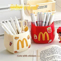 Creative French Fries Sealing Clip Magnetic Refrigerator Sticker Storage Box Food Snacks Multi-function Pen Holder