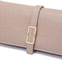 Long Metal Buckle Simple Tri-fold Clutch