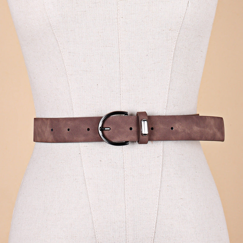 Casual All-match Lady's Pin Buckle Belt