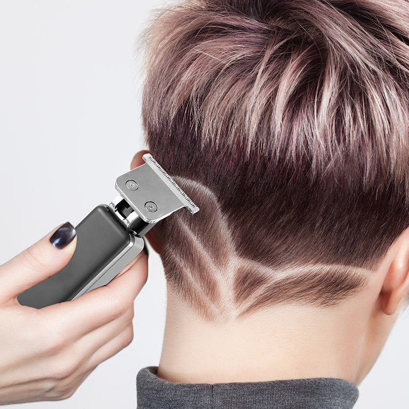 Oil Head Shaving Head Electric Hair Clipper Gradient Carving T Knife Electrical Hair Cutter