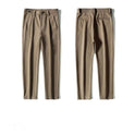 Men's Pants Loose Straight Woolen Drape