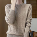 Front Line Ready-made Garments Round Neck Woolen Sweater Autumn And Winter Fashion Twisted Flower