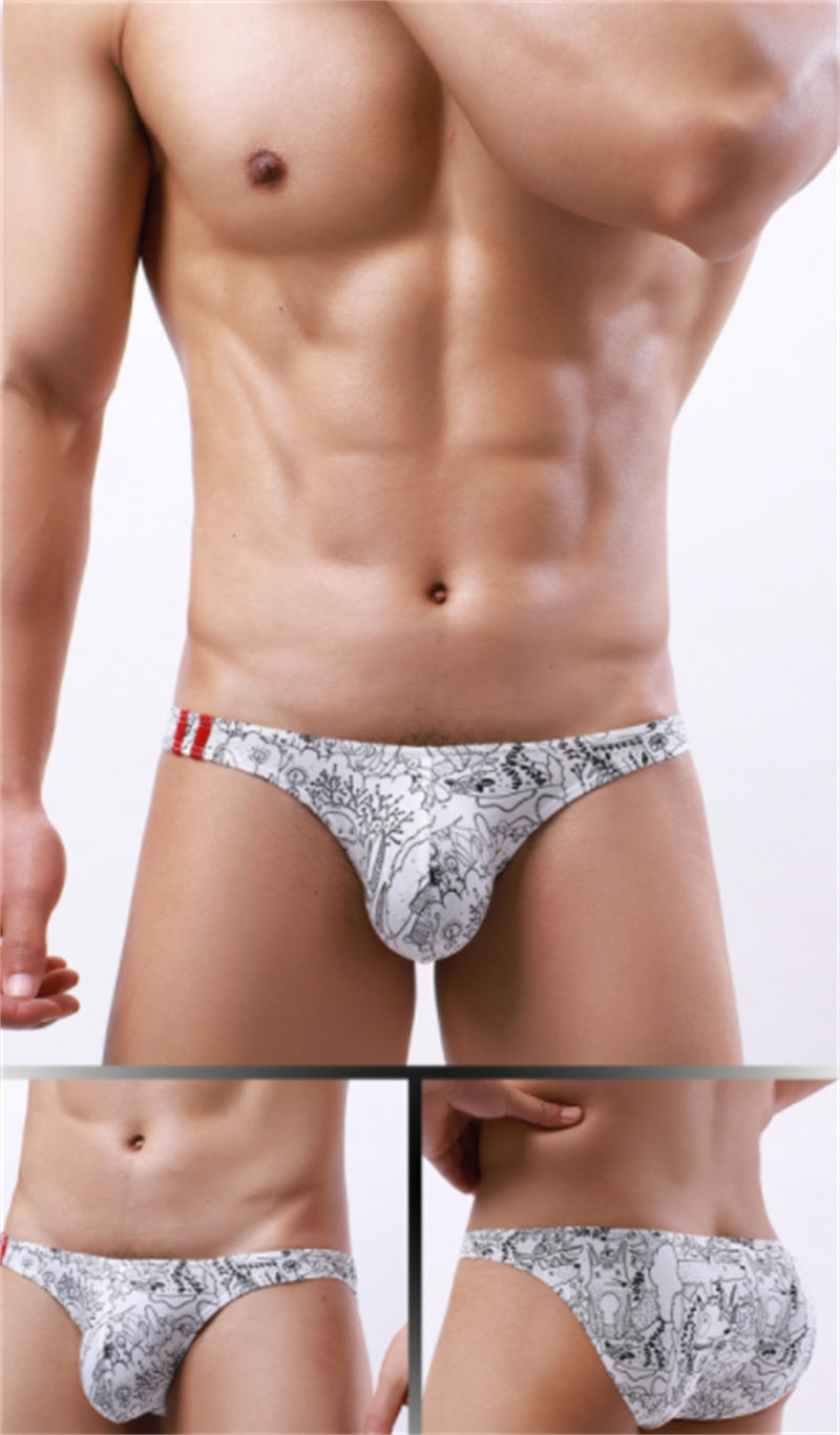 Low Waist Printed Pattern Men's Underwear