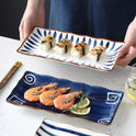 Japanese-style Dinner Plate, Household Ceramic Plate, Breakfast Plate, Tableware, Fish Plate, Sushi Plate