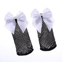 Female Lace-up Bow Fishnet Socks